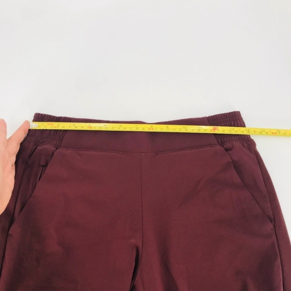 Athleta High Rise Lined Jogger Pants Burgundy Size 4 Petite - Picture 8 of 10